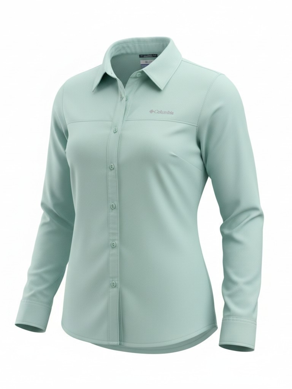 Columbia Women’s Long-Sleeve Button Front Shirt - Mint